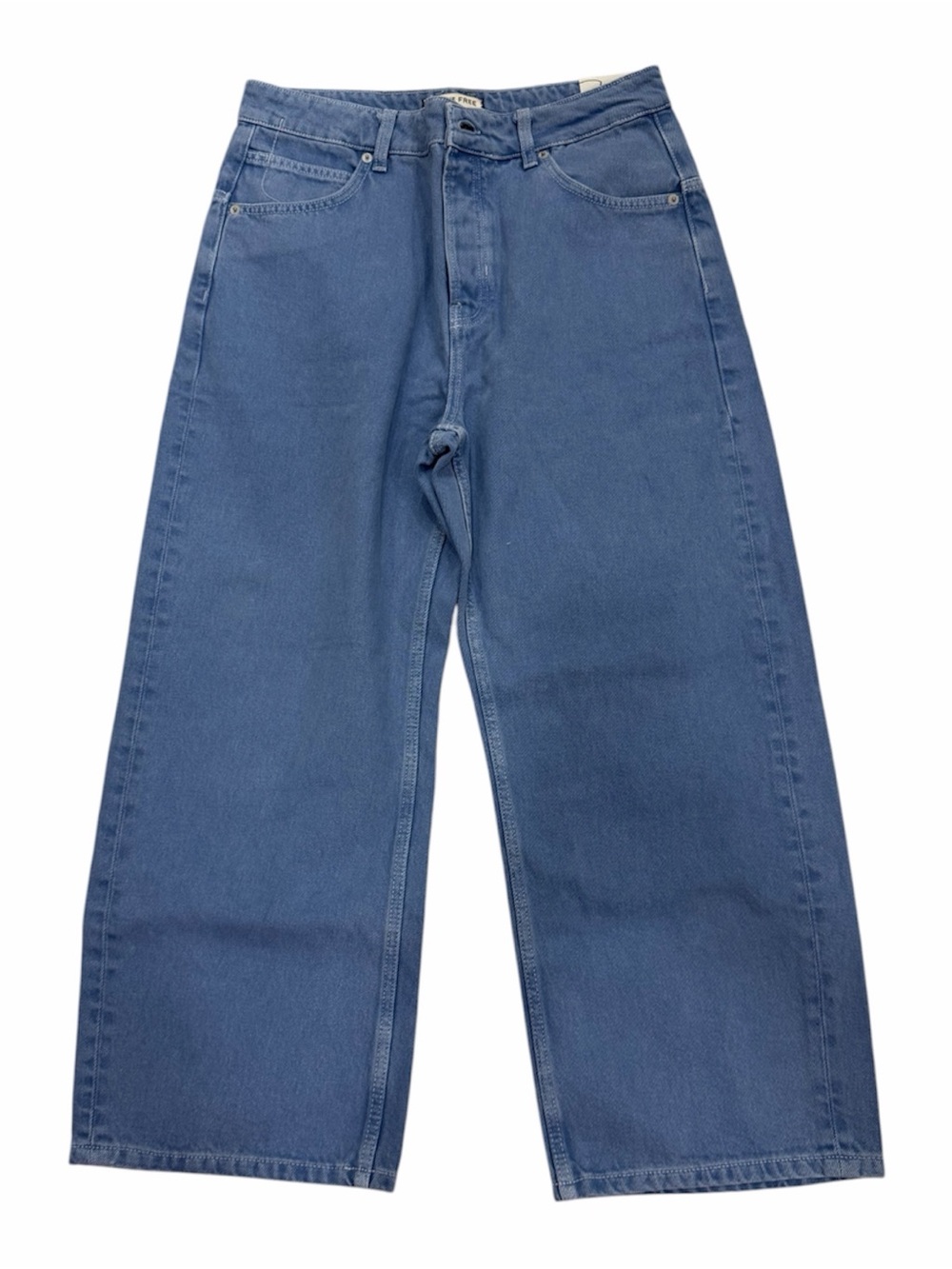 We The Free Light Blue Boyfriend Jeans - Deep Trance Cropped